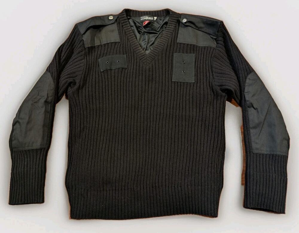 Fechheimer Uniform Sweater Mens XL Black Gore Windstopper Police Tactical USA